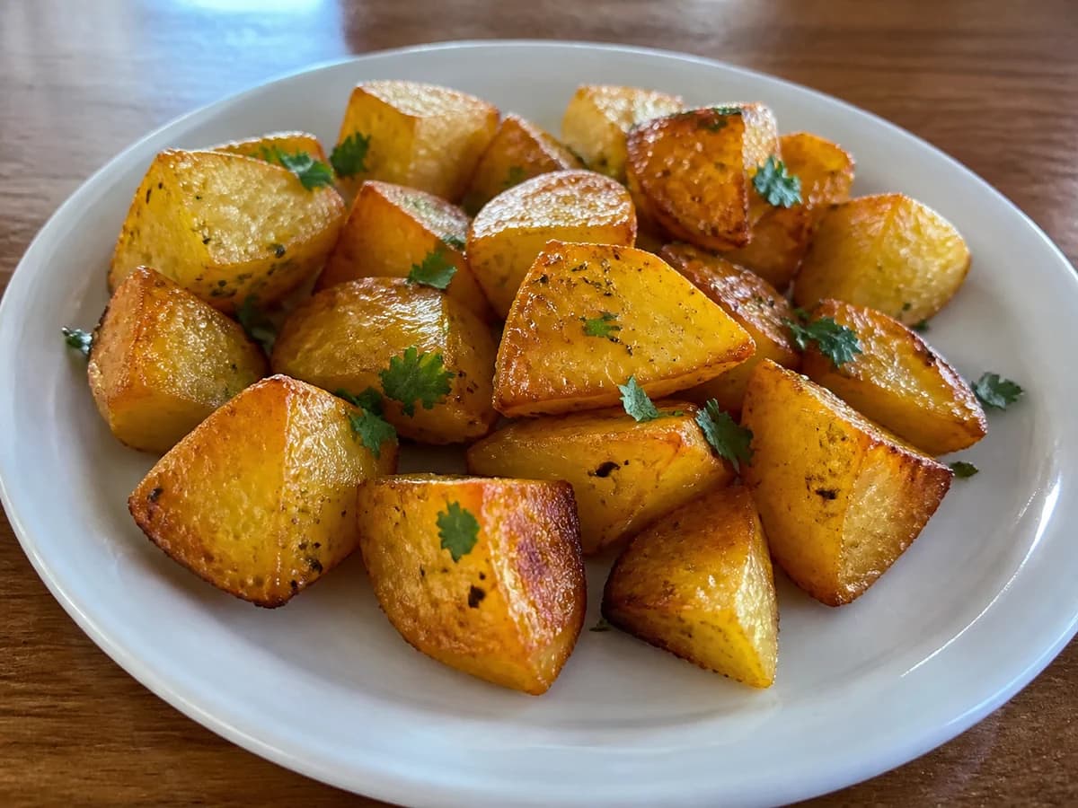 Porción de papas doradas