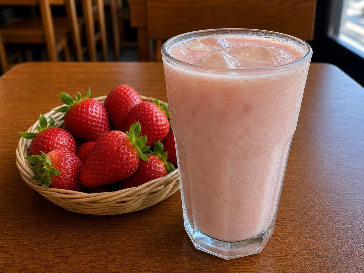 Frutilla con leche