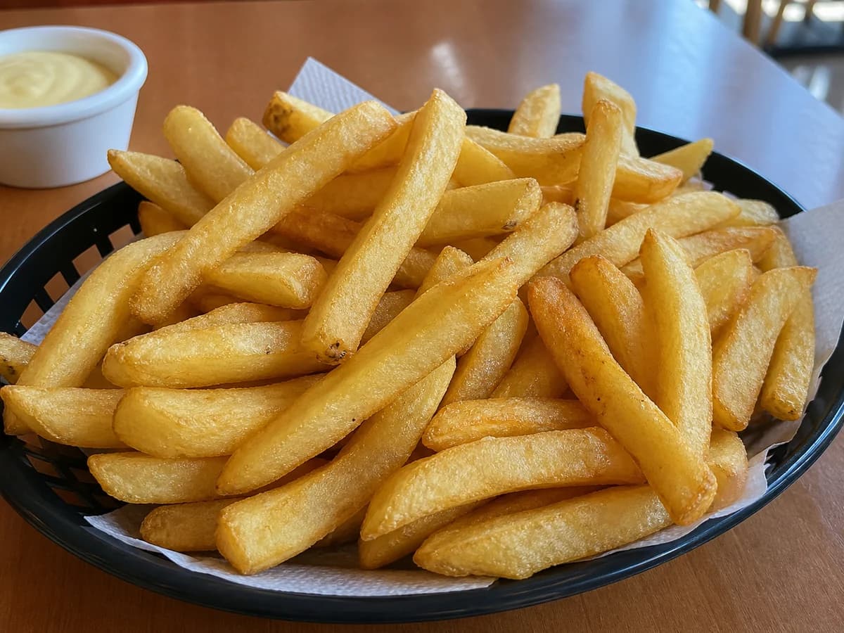 Porción de papas fritas