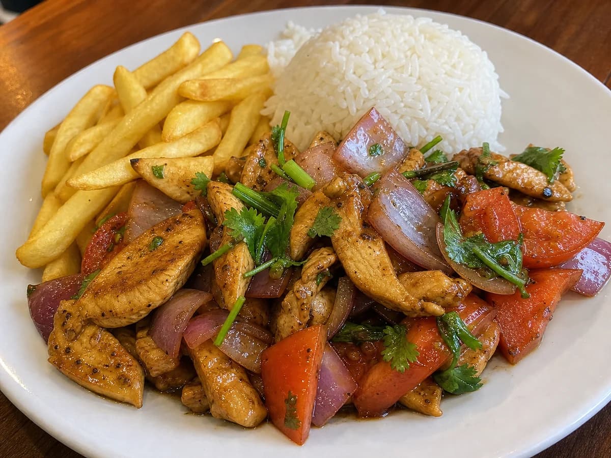 Saltado de pollo